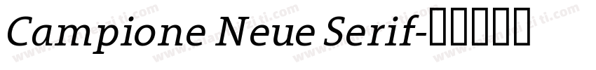 Campione Neue Serif字体转换